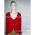 Lady's 100% pure wool/cashmere Sweater v-neck pullover